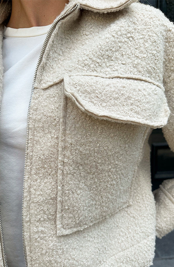 Bouclé™ | Moderne Casual Jacket Met Rits
