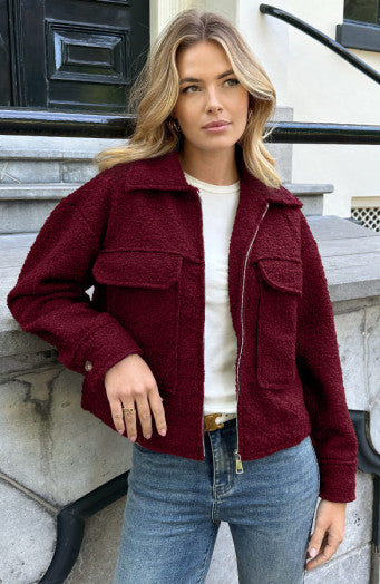 Bouclé™ | Moderne Casual Jacket Met Rits