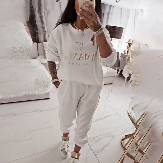 Liora™ | Dames Set Met Lange Mouwen Top En Broek