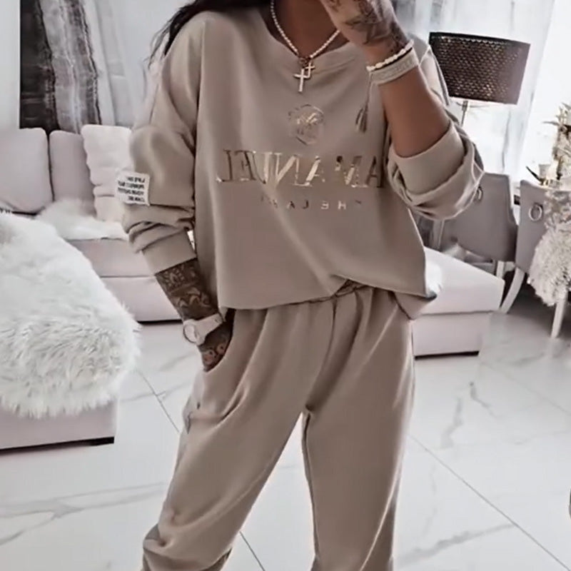 Liora™ | Dames Set Met Lange Mouwen Top En Broek